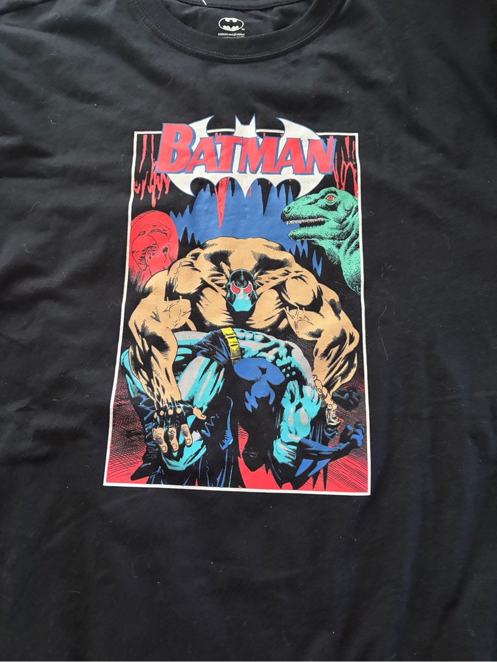 DC Comics Batman Black T-Shirt with Multicolor Graphic